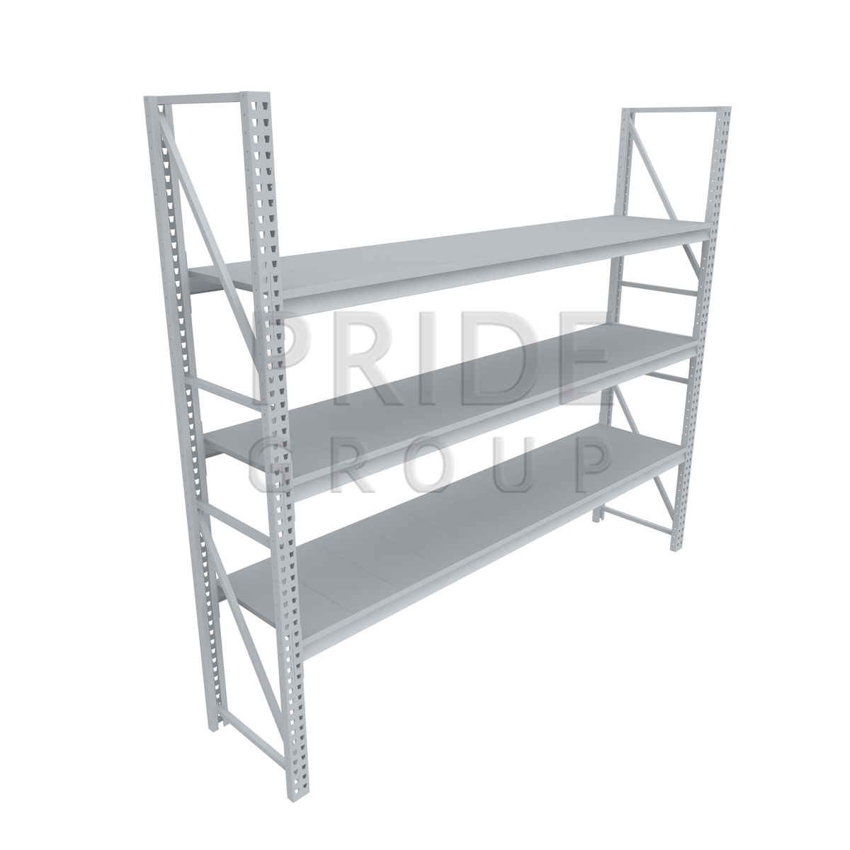 Стеллаж грузовой СГП 1250x800x2000 3 полки крашенные