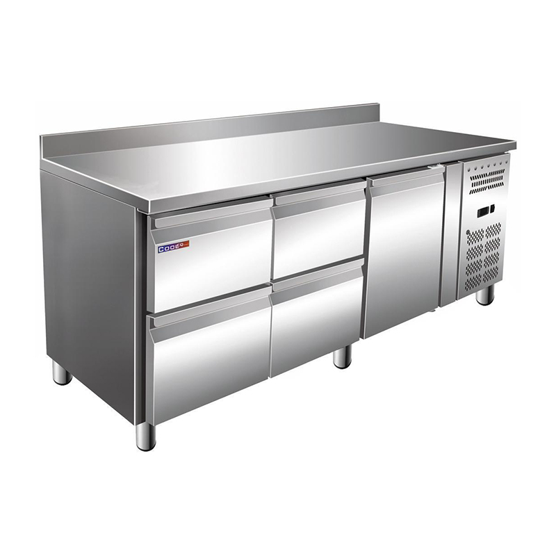 Стол с охлаждаемым шкафом COOLEQ GN3240TN борт 4 ящика 1 дверь