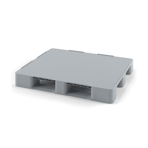 Поддон сплошной Plast 1200x1000x150 на 3-х полозьях серый