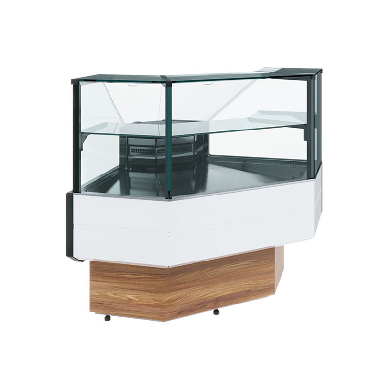 Витрина холодильная Carboma Palm 2 GC95 VM-5 KombiLux / INOX (ВХСу-1 GC95) внешний угол 90