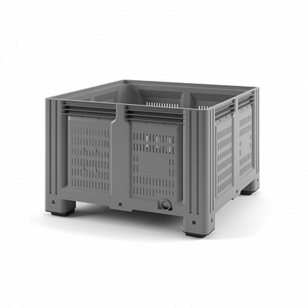 Пластиковый контейнер Plast IBOX 1130x1130x760 перфорированный на ножках