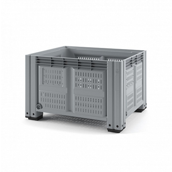 Пластиковый контейнер Plast IBOX 1200x1000 перфорированный на ножках