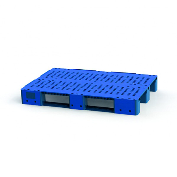 Поддон перфорированный Plast 1200x800x150 на 3-х полозьях синий