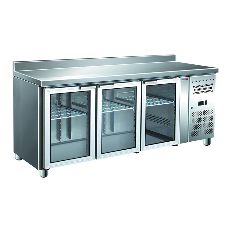 Стол с охлаждаемым шкафом COOLEQ GN3200TNG борт стеклянная дверь