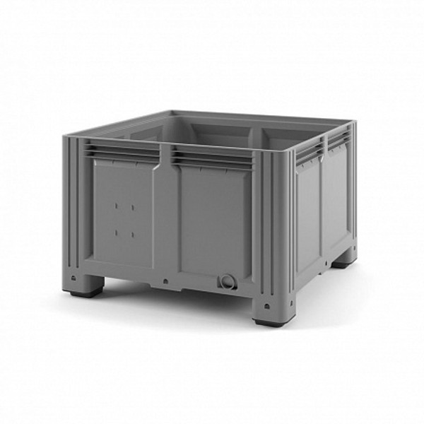 Пластиковый контейнер Plast IBOX 1130x1130x760 сплошной на ножках