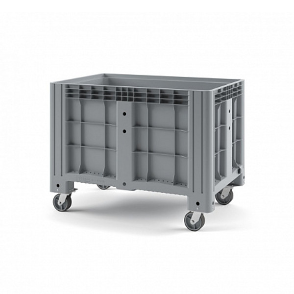 Пластиковый контейнер Plast IBOX 1200x800 сплошной на колёсах