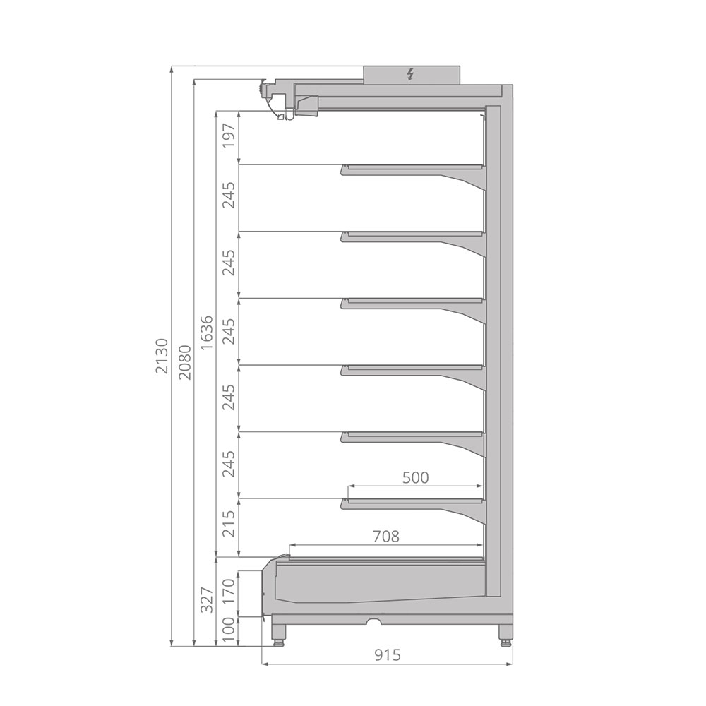 Горка холодильная Brandford TESEY Compact Portable 250