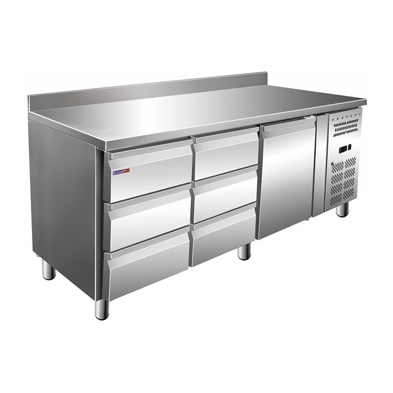 Стол с охлаждаемым шкафом COOLEQ GN3260TN борт 6 ящиков 1 дверь
