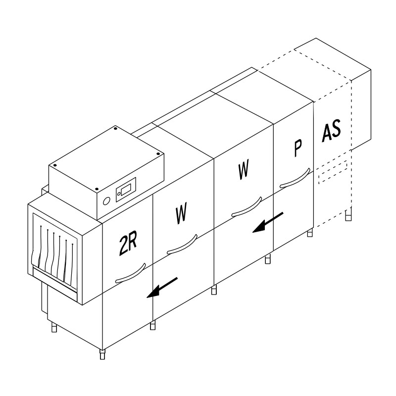 картинка Машина посудомоечная конвейерная DIHR RX 356 AS