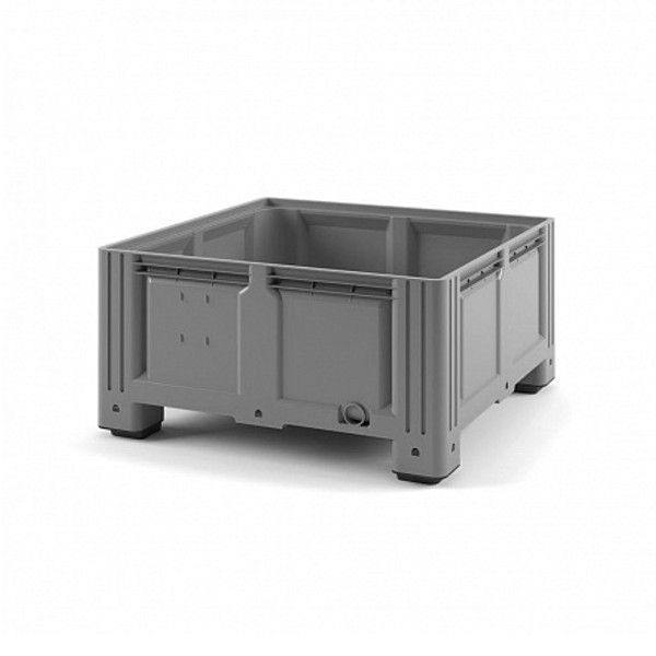 Пластиковый контейнер Plast IBOX 1130x1130x580 сплошной на ножках